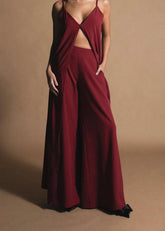 Pantalón Miss Late Borgoña