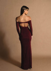 Vestido La Habana Borgoña