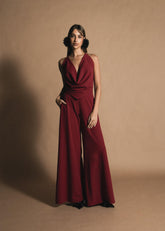 Blusa Main Drama Borgoña