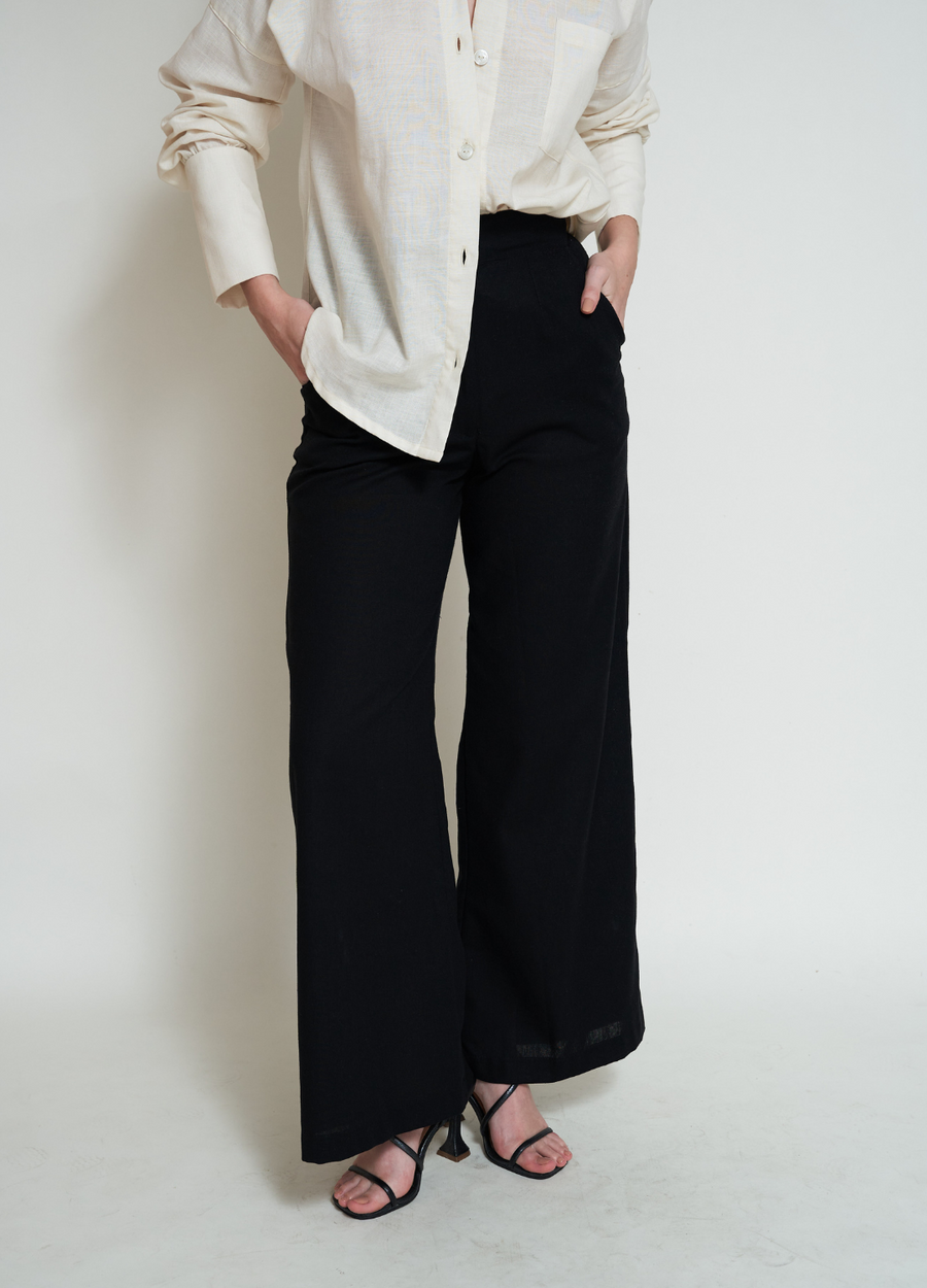 Pantalón Bota Ancha Negro, foto 1
