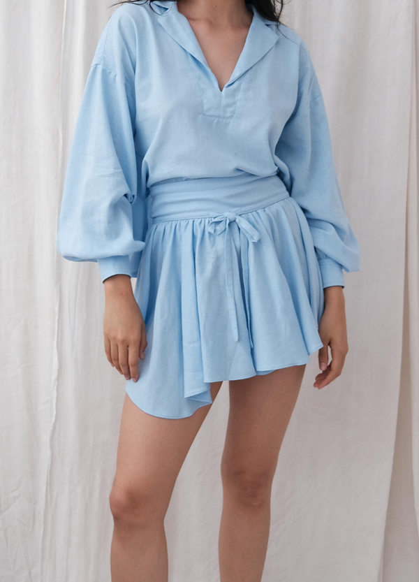 Falda Celia Celeste
