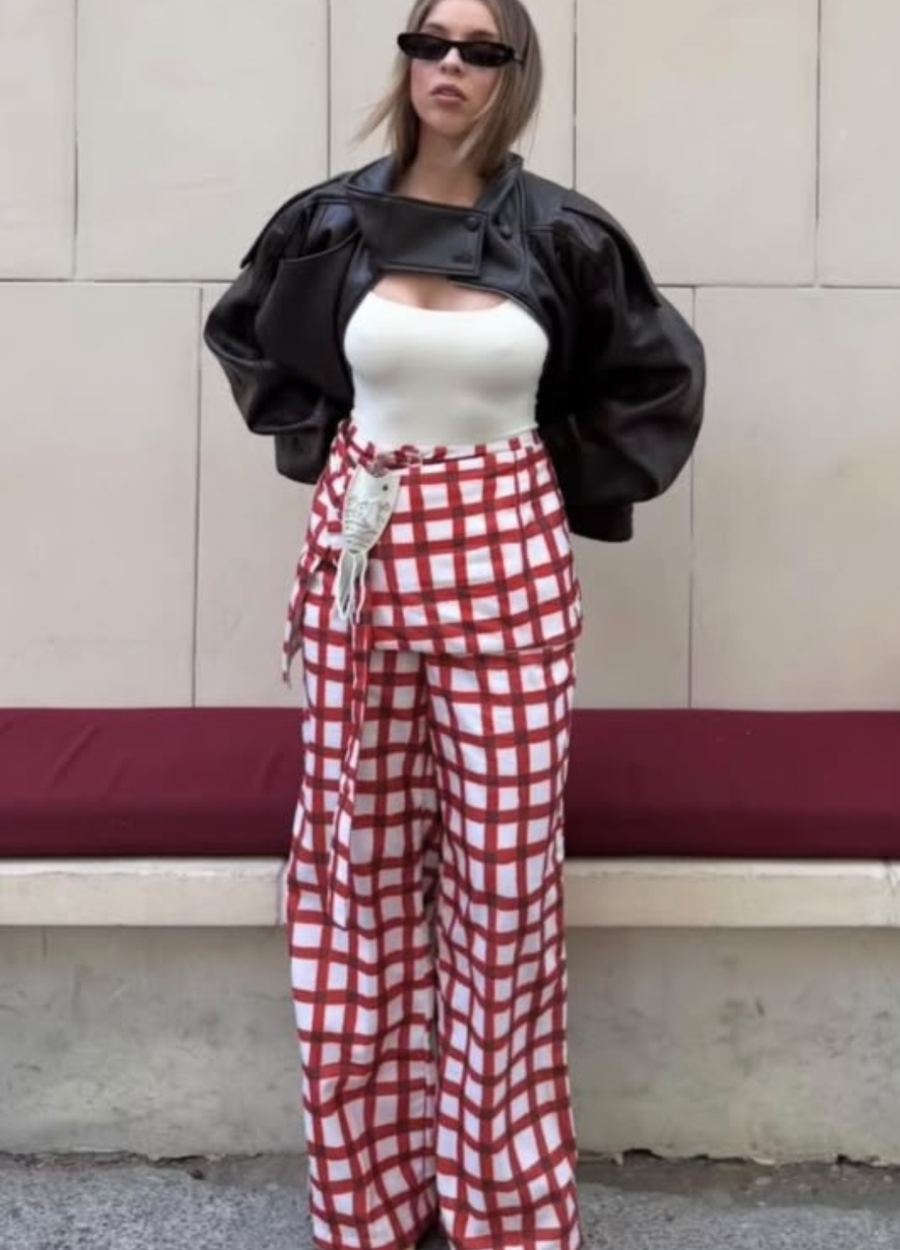Pantalón Fonda Cuadros Rojos, foto 3