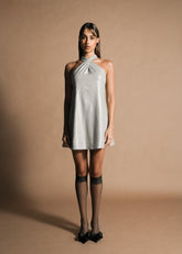 Vestido Rafaela Plateado