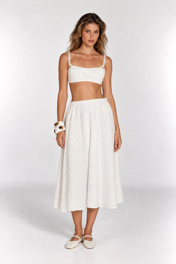 Falda Patio Corao Ivory