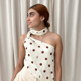 Blusa Thalia Muestra Puntos Arena