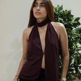Blusa Carlota Borgoña Muestra