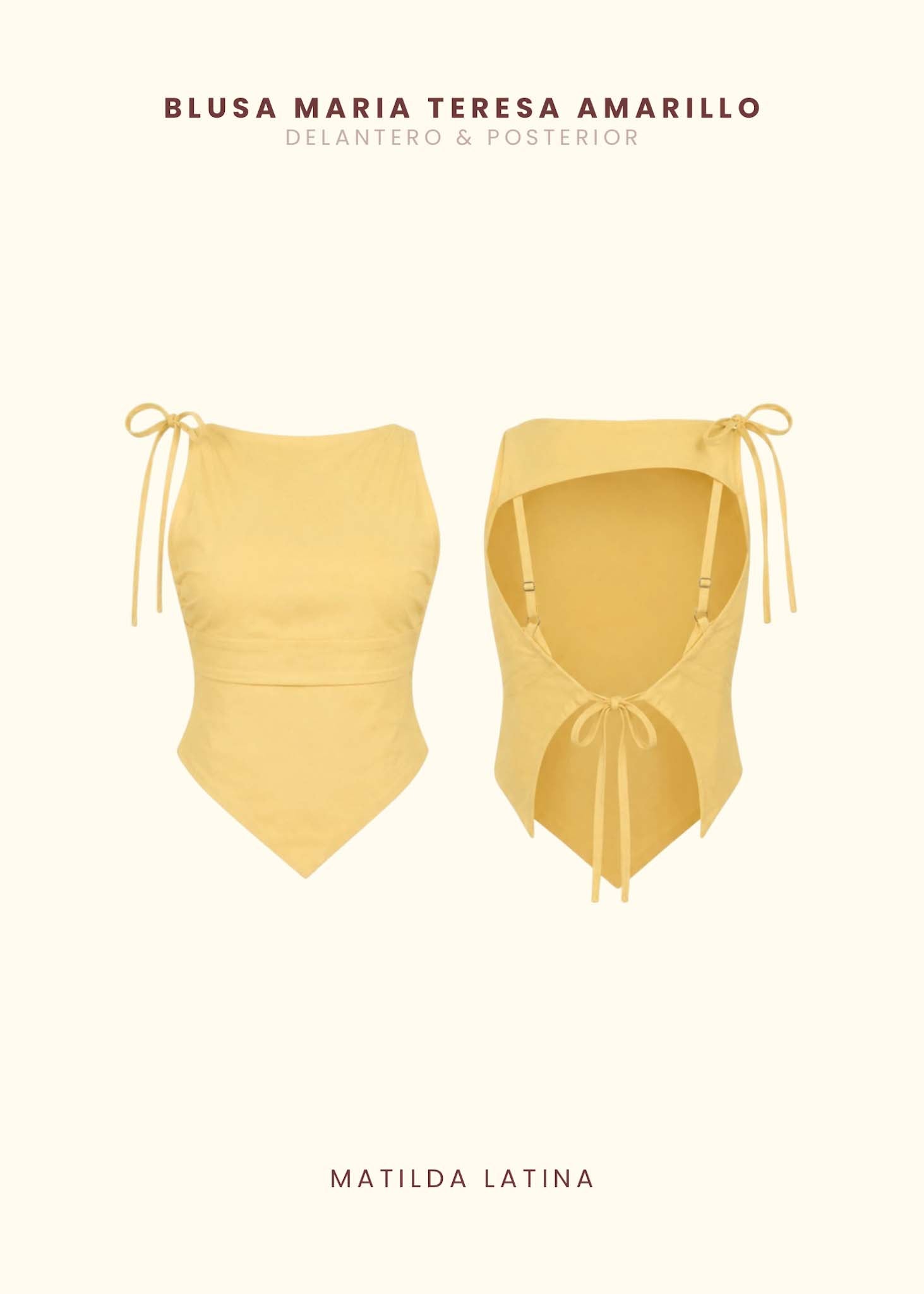 Blusa María Teresa Amarillo