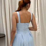 Vestido MIDI Celeste