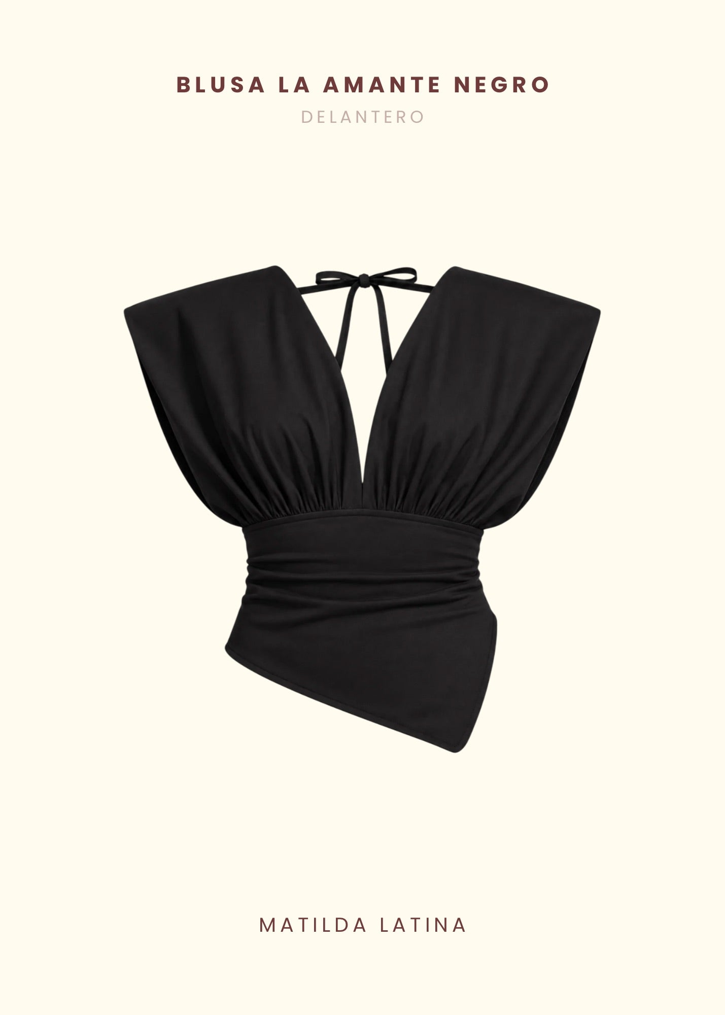 Blusa La Amante Negro