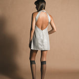 Vestido Rafaela Plateado