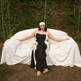 Vestido Hamaca Negro/Arena