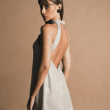 Vestido Rafaela Plateado