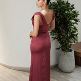 Vestido Noche De Arreboles Borgolña