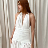 Vestido Corto Muestra Blanco