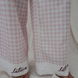 Pantalón Gaviota Cuadros Rosado