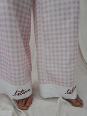 Set Gaviota Cuadros Rosado