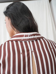 Vestido Trevi Rayas Cafe