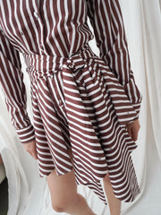 Vestido Trevi Rayas Cafe