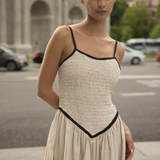 Vestido Cafetal Arena/Negro