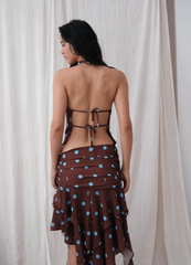 Blusa Paulina Puntos Café