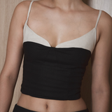 Blusa María La del Barrio Negro/Arena