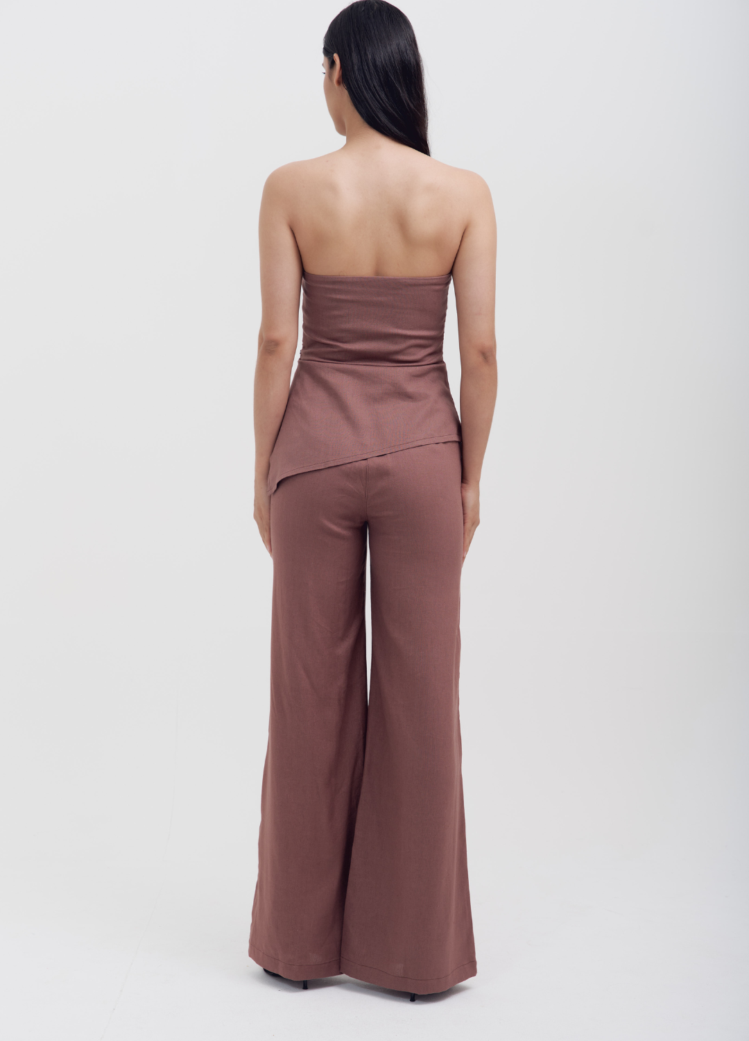 Pantalón bota ancha Café