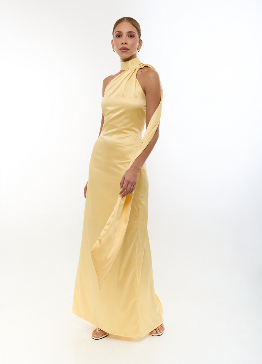 Vestido Maid Of Honor Amarillo, foto 4