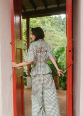 Set Gaviota Cuadros Verde