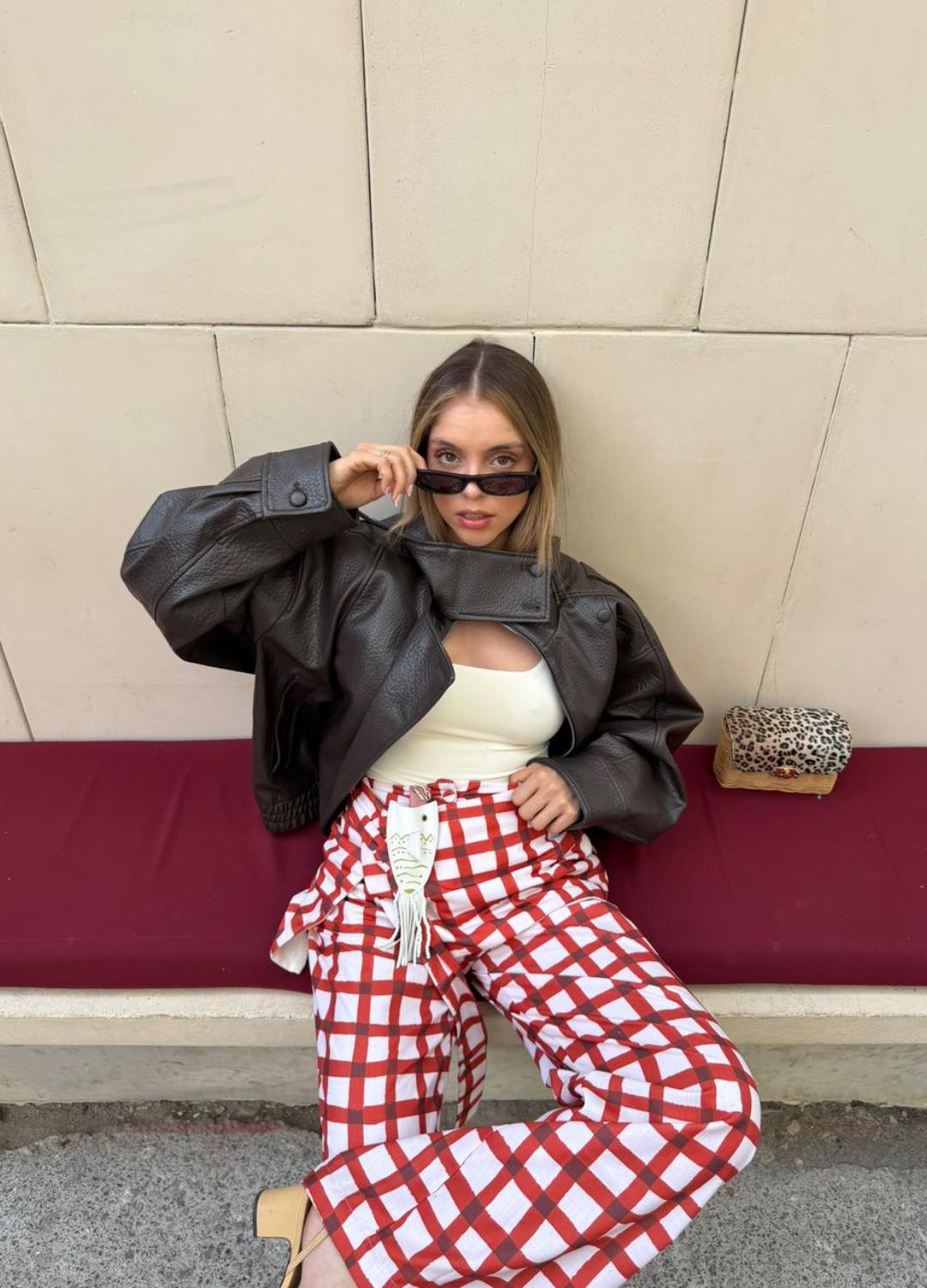 Pantalón Fonda Rojo + Sobrepuesto Fonda Rojo