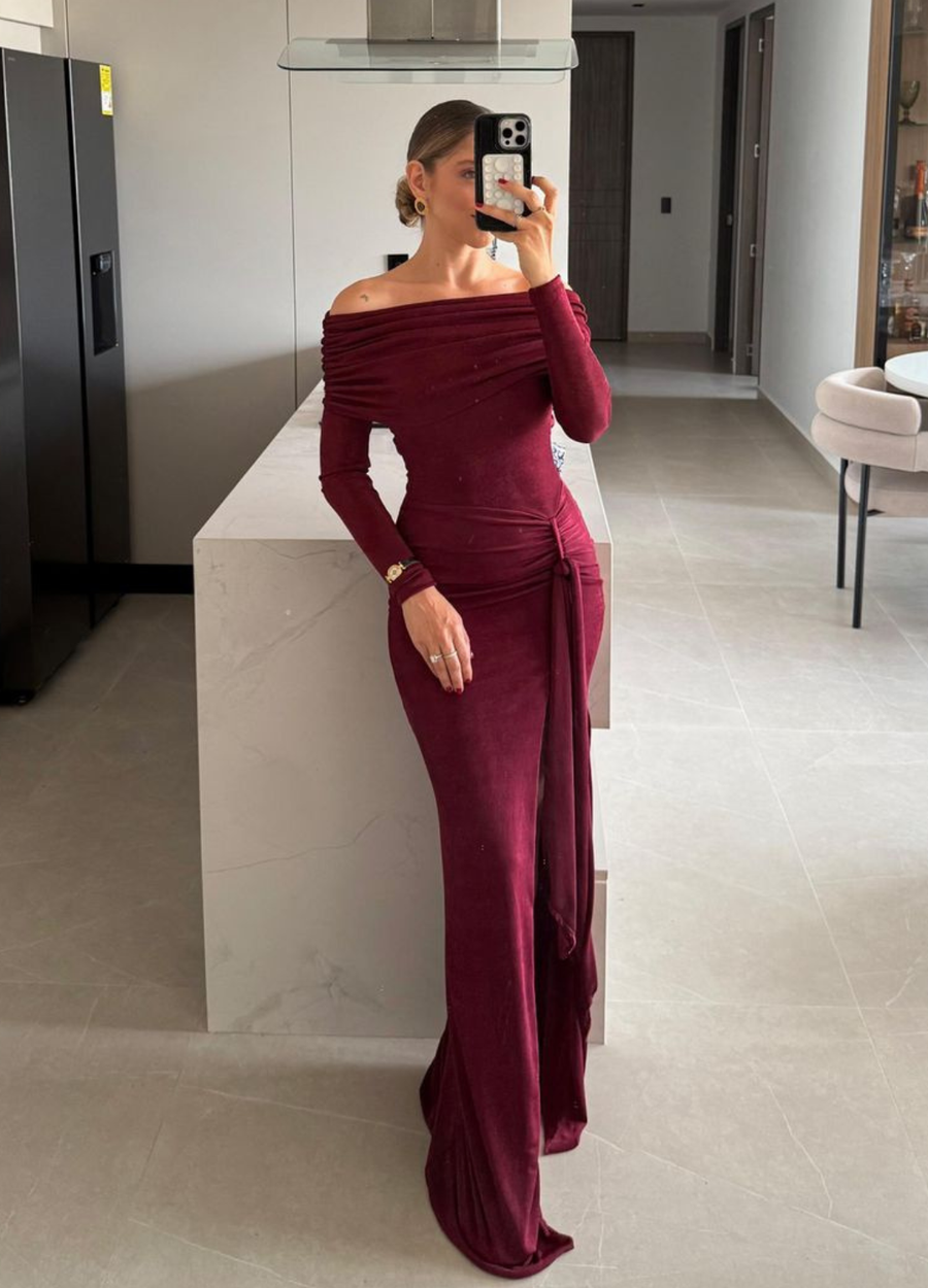 Vestido La Habana Borgoña, foto 2