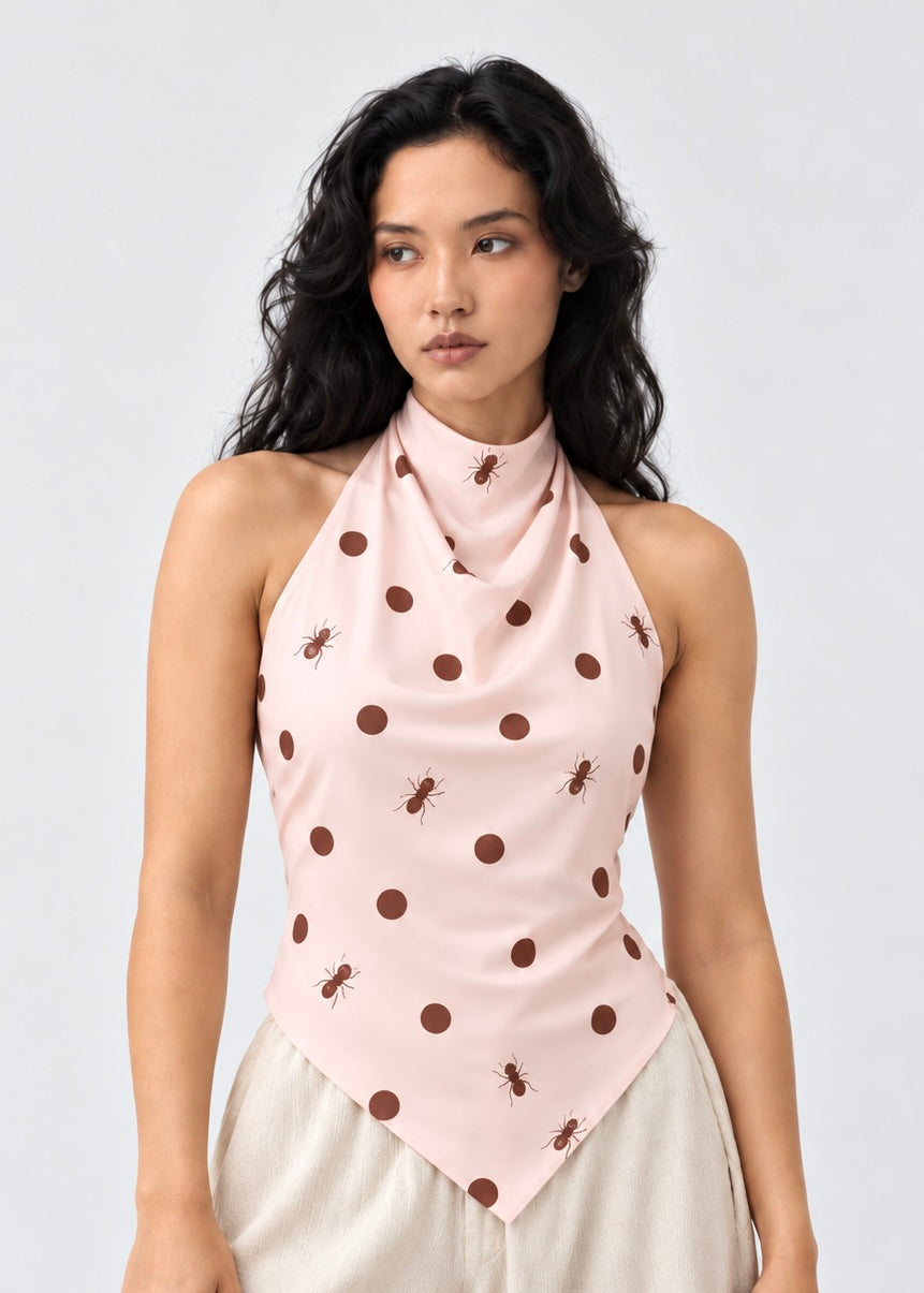 Blusa Paulina Puntos Rosado, foto 1