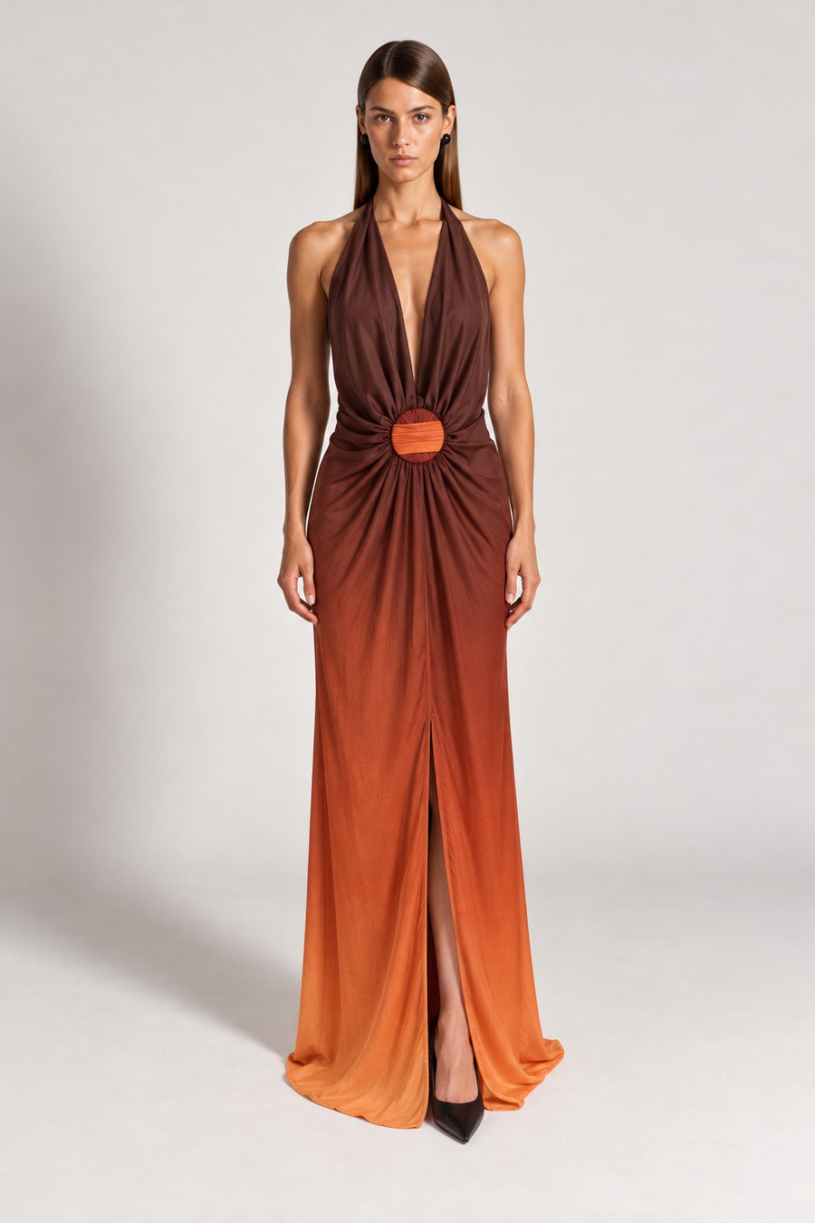 Vestido Teresa Degradé Cafe, foto 1