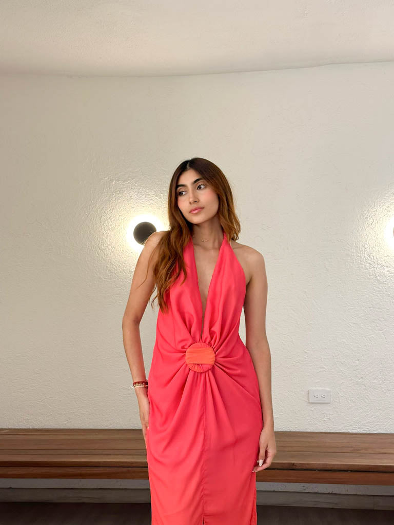 Vestido Teresa Degradé Rosa