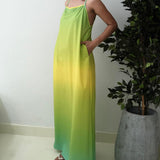 Vestido hamaca verde degrade