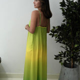 Vestido hamaca verde degrade